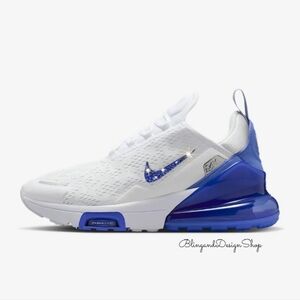 Bling Nike Air Max 270 Premium Sneakers Shoes Customized With Crystal Women's